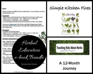herbs herbal homeschool unit study lesson plans bundle